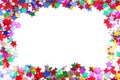 Confetti colorful frame Royalty Free Stock Photo