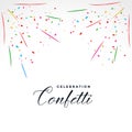 Confetti explosion party celebration background