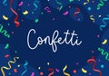 Confetti festivity and celebration flat vector