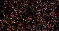 Confetti Isolated on Black Background Royalty Free Stock Photo