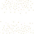 Confetti Polka Dot. Gold textured dots isolated