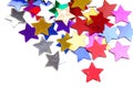 Confetti stars border Royalty Free Stock Photo