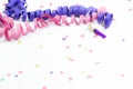 Confetti, streamers and party blower Royalty Free Stock Photo