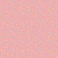 Confetti sweet candy dots love seamless pattern on pink background in pastel colors Royalty Free Stock Photo