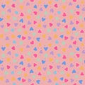 Confetti sweet candy love seamless pattern background in pastel colors Royalty Free Stock Photo