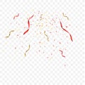 Confetti vector celebrate background