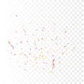 Confetti vector celebrate background