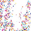 Blue Confetti Random. Red Bubble Explosion. Purple Round Random. Orange Carnival Wedding. Yellow Birthday Vector. Green Falling Ex