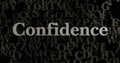 Confidence - 3D rendered metallic typeset headline illustration Royalty Free Stock Photo