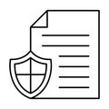 Confidence documents, paper Vector Icon which can easily modify