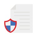 Confidence documents, paper Vector Icon which can easily modify