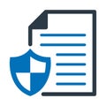 Confidence documents, paper Vector Icon which can easily modify