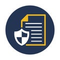 Confidence documents, paper Vector Icon which can easily modify