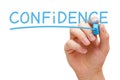 Confidence Handwritten With Blue Marker Royalty Free Stock Photo