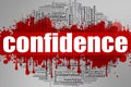 Confidence word cloud