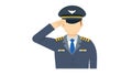 Confident Airline Pilot Portrait, Professional Uniform Vector, vector design Generative AI Royalty Free Stock Photo