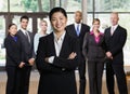 Confident Asian businesswoman posing