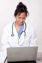 Confident asian doctor medical practitioner Royalty Free Stock Photo