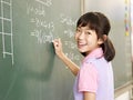 Confident asian elementary school girl Royalty Free Stock Photo