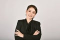 Confident business asian woman isolated in studio shot, Portrait of professional working people. Royalty Free Stock Photo