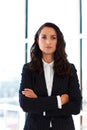 Confident businesswoman with folded arms Royalty Free Stock Photo