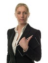 Confident businesswoman with personal organizer Royalty Free Stock Photo