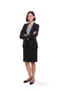 Confident businesswoman standing with arms folded Royalty Free Stock Photo