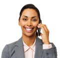 Confident Businesswoman Using Smart Phone Royalty Free Stock Photo