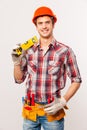 Confident contractor. Royalty Free Stock Photo