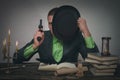 Detective spy agent. Royalty Free Stock Photo