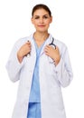 Confident Doctor With Stethoscope Around Neck Royalty Free Stock Photo