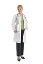 Confident Female Doctor Holding Clipboard Royalty Free Stock Photo