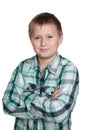 Confident handsome young boy Royalty Free Stock Photo