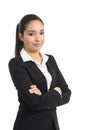 Confident happy business woman posing