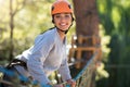 Confident happy woman leaning forwards