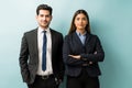 Portrait Of Executives In Suit At Studio