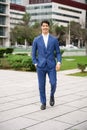 Confident Hispanic businessman in suit