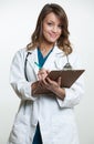 Confident hispanic medical professional