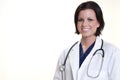 Confident hispanic medical professional woman