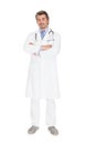 Confident mature doctor standing arms crossed Royalty Free Stock Photo