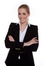 Confident Smiling Businesswoman Arms Crossed Royalty Free Stock Photo