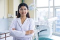 Confident Nepali Doctor Female Asian Standing in a Dental Hospital