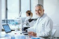 Researcher working in the medical lab Royalty Free Stock Photo