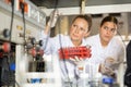 Confident women technicians working in research laboratory Royalty Free Stock Photo
