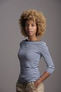 Confident young afro-american woman portrait Royalty Free Stock Photo