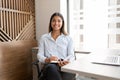 Confident young businesswoman at work Royalty Free Stock Photo