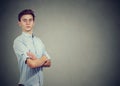 Confident young man looking proud Royalty Free Stock Photo