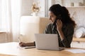 Confident woman making phone call, taking notes, consulting client Royalty Free Stock Photo