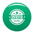 Confidental logo, simple style. Royalty Free Stock Photo