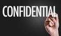 Confidential on a conceptual image Royalty Free Stock Photo